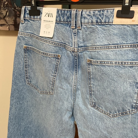 ZARA high rise regular leg full length jeans blogger favorite - Picture 7 of 8